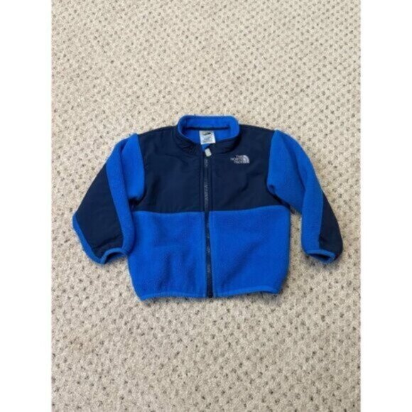 The North Face kids 18-24 months blue fleece Denali coat UNISEX